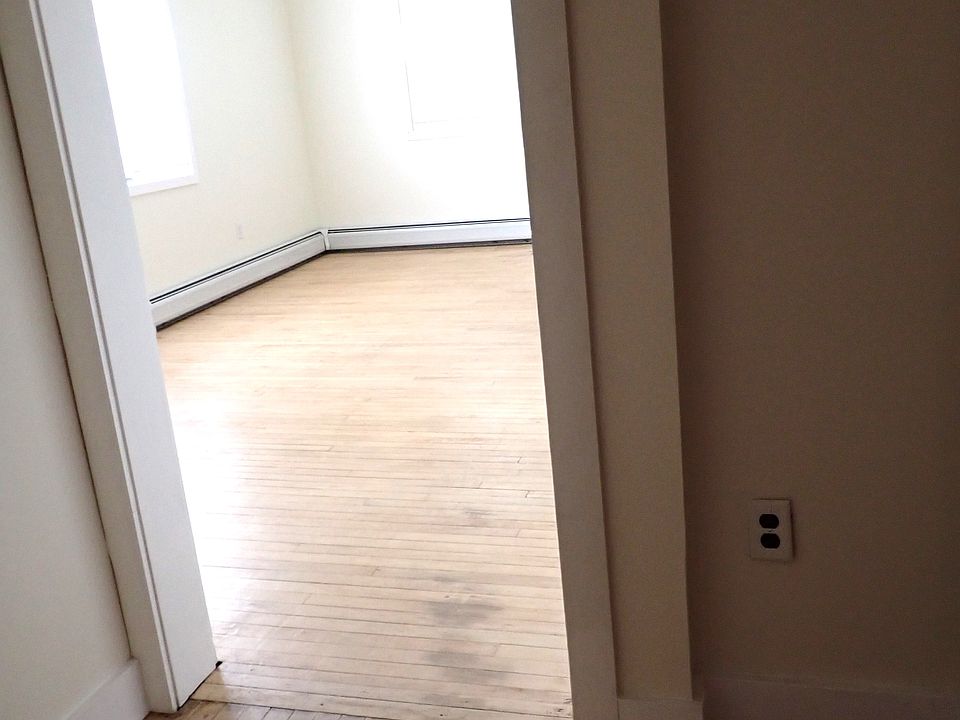entry hall to apartment with large storage closet