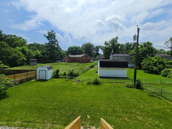 Beautiful backyard with custom built shed