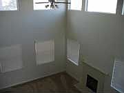 from stairway into living room