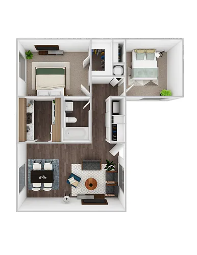 Floor plan 2 Bedrooms