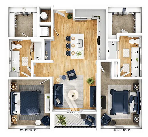 Floor plan B2A