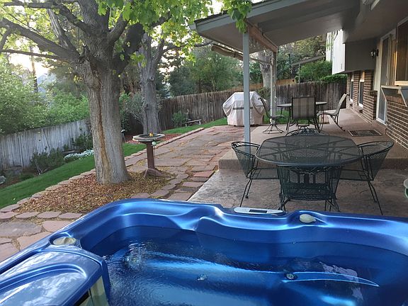 Upscale hot tub on new patio