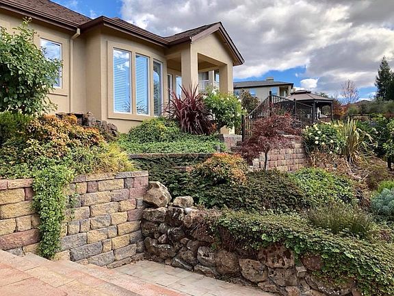 Rear of home w water feature