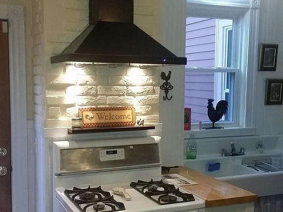 Kitchen with recessed lighting 
