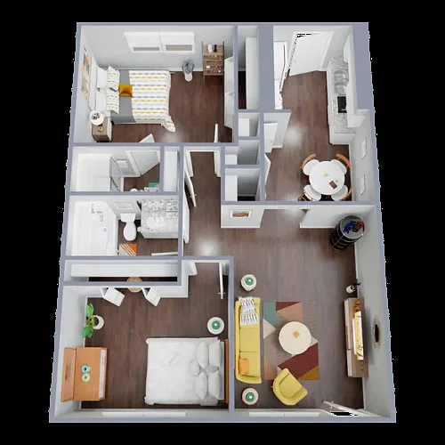 Floor plan 2 Bedrooms
