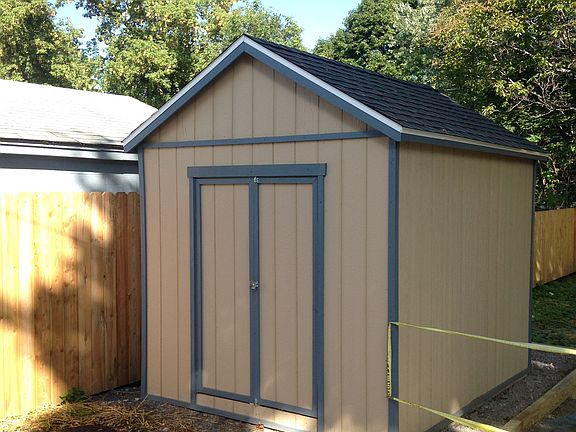 hand crafted storage shed