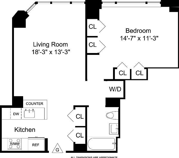 2nd image of 330 W 39th St APT 17G