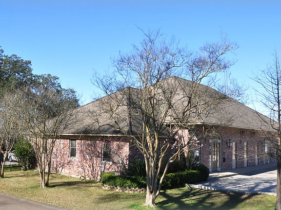 Exterior end of building