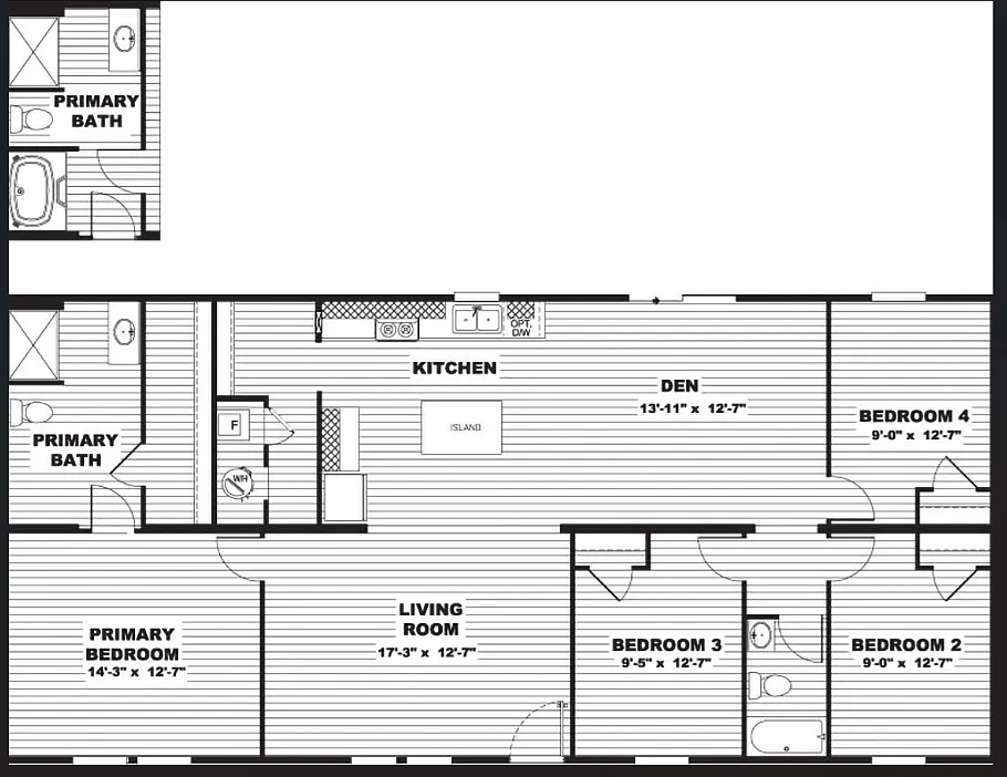 Floor plan Clayton TRU Oak
