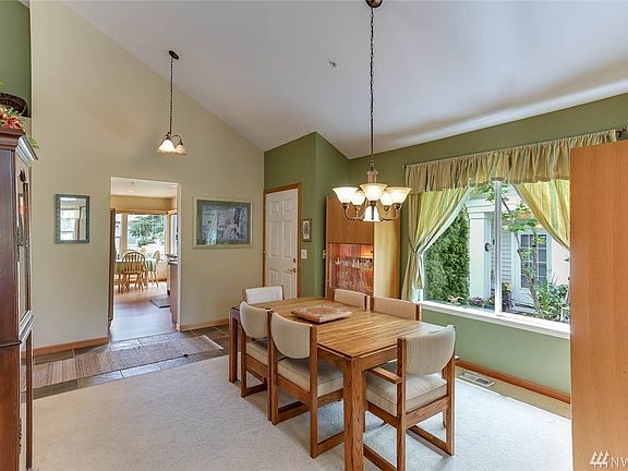 The dining room offers ample room for a large table.