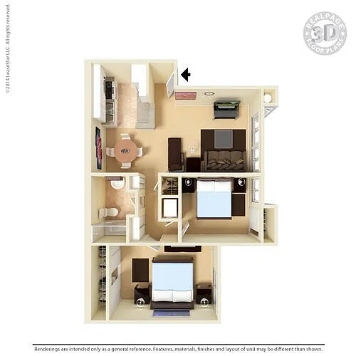 Floor plan Senior Housing Floor Plan B