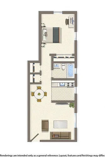 Floor plan 1 Bedroom