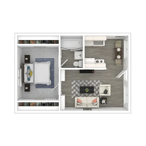 Floor plan 1 X 1