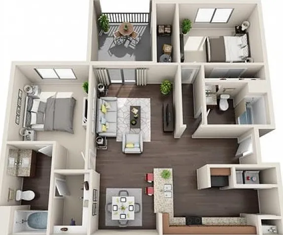 B3 Renovated floorplan B3 Renovated floorplan