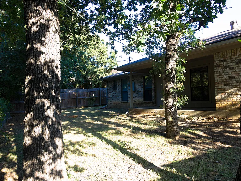 Another view of the backyard
