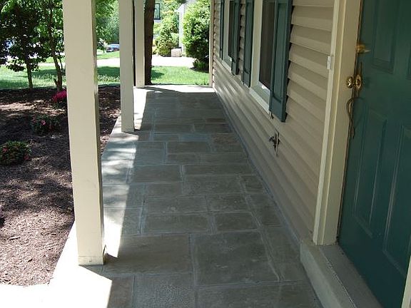 Flagstoned Front Porch
