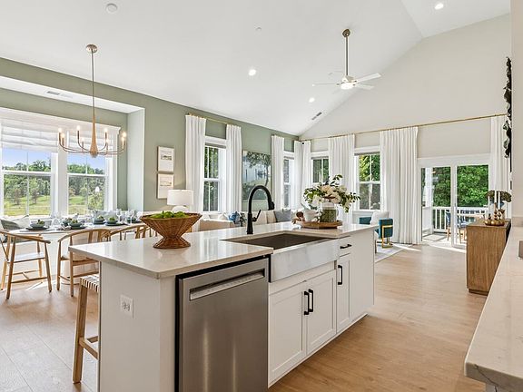 The kitchen view of the Torrington by Brookfield Residential.