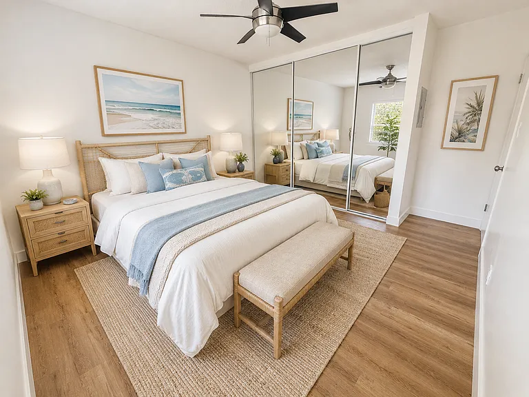 1st Bedroom Virtually Staged