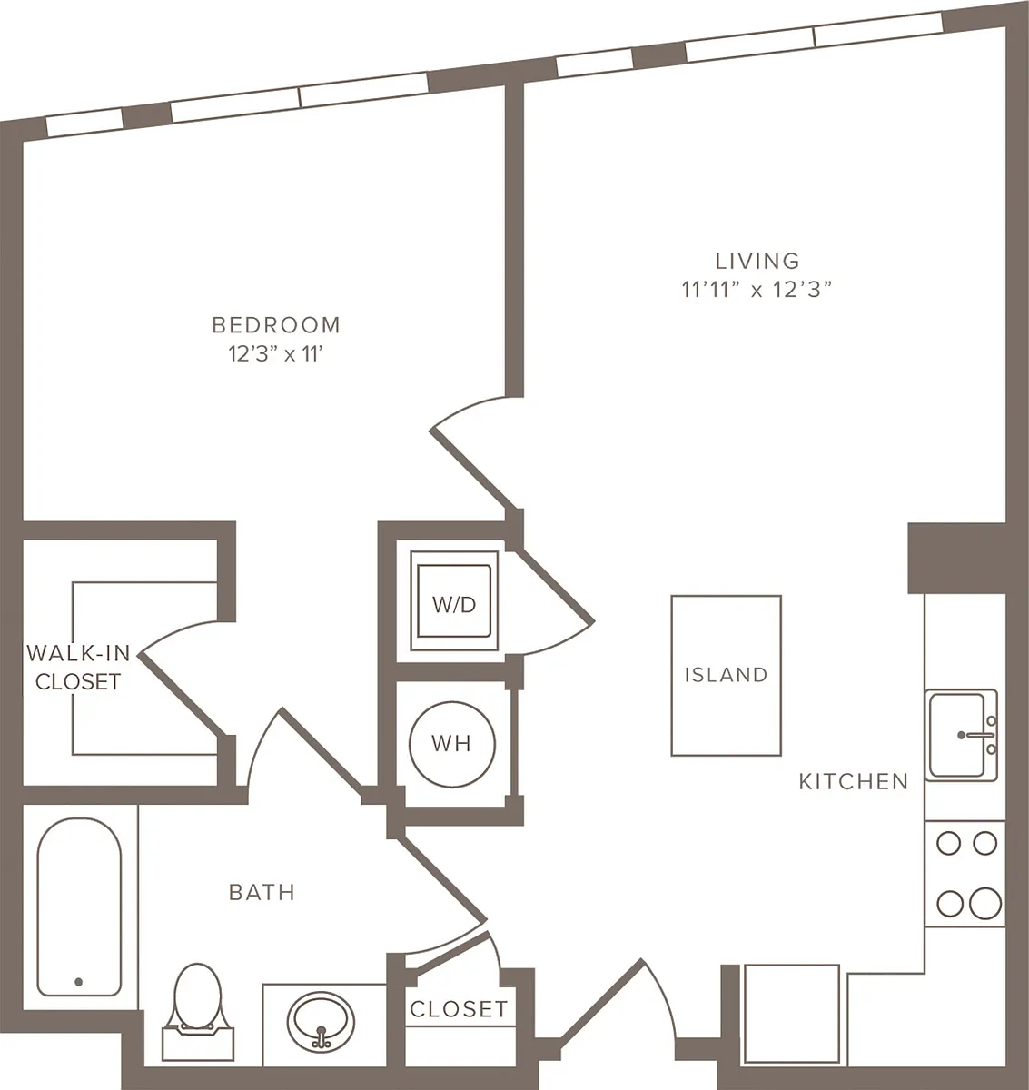 Floor plan A1 -1X1