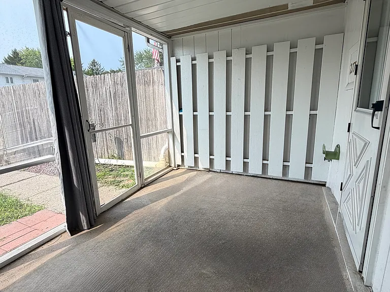 Enclosed sunroom
