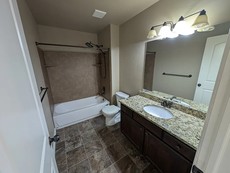Bathroom off of the great room