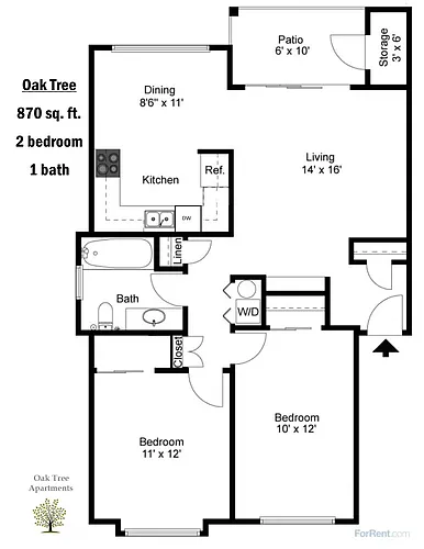 Floor plan OT 2x1