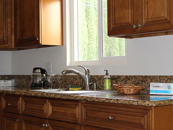 Kitchen is downstairs