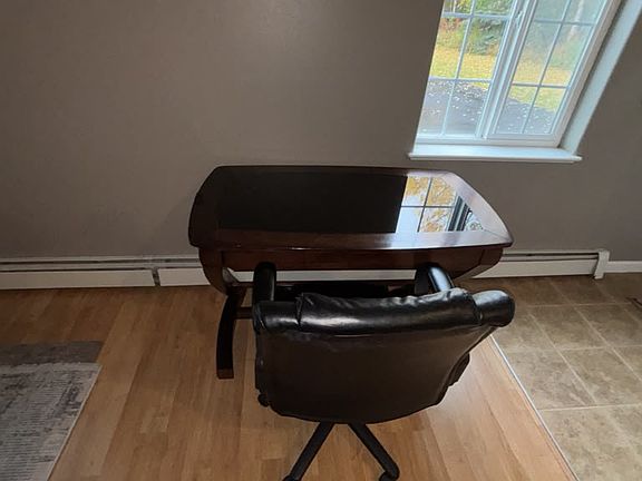 Small desk in living room