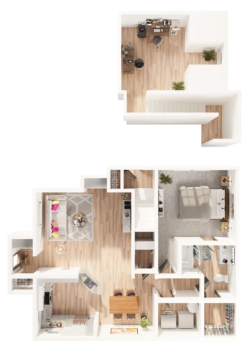 Floor plan The Brookland with Loft