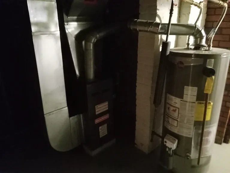 Basement utility room