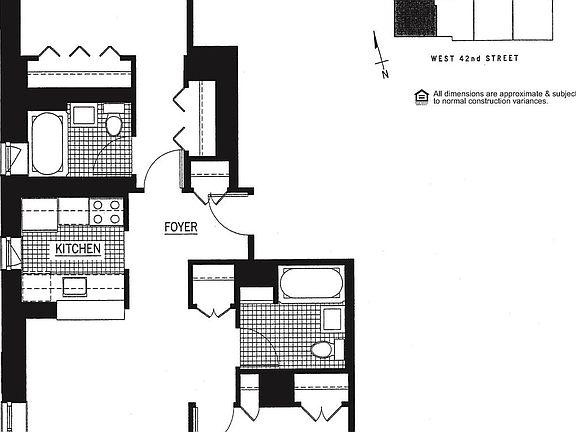 2nd image of 350 W 43rd St APT 41D