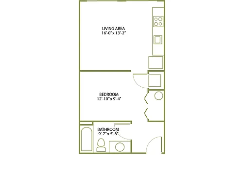 Floor plan Studio-A-1