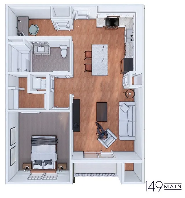 Floor plan 1 Bedroom