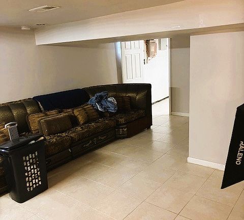 basement living room