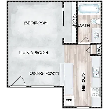 Floor plan Studio