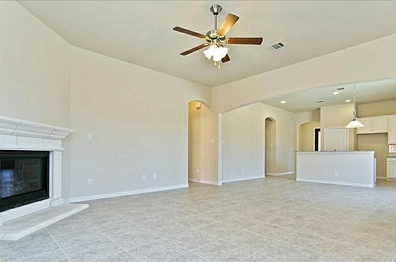 Open Family Room with Fireplace