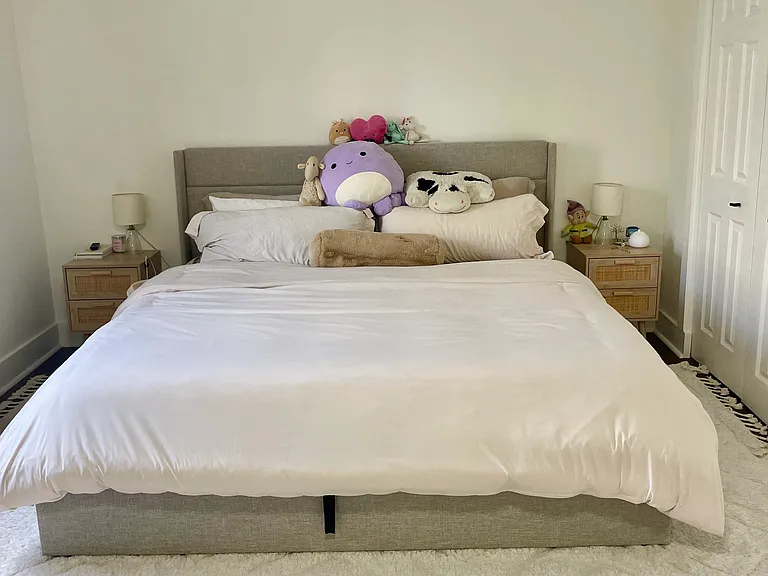 Master bedroom with king bed