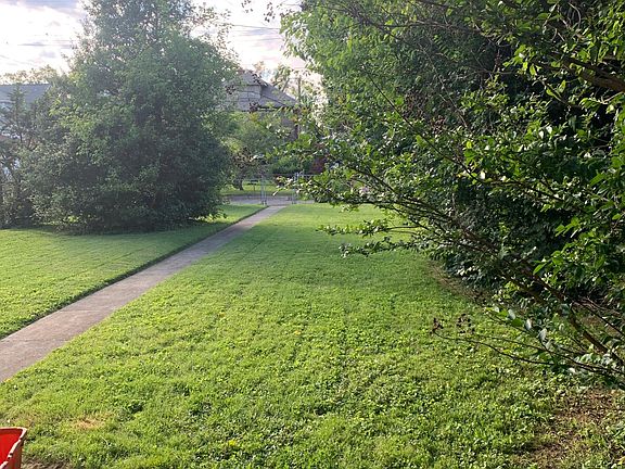 Partially fenced backyard