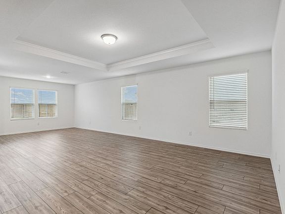 Spacious gathering room with large windows