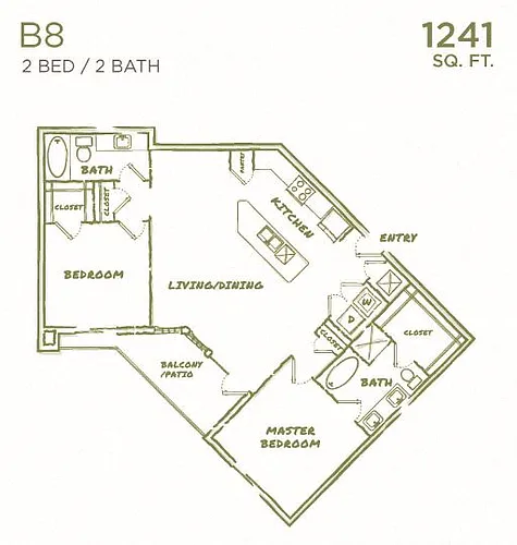 Floor plan B8