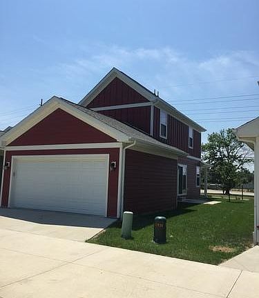 Rear entry double garage