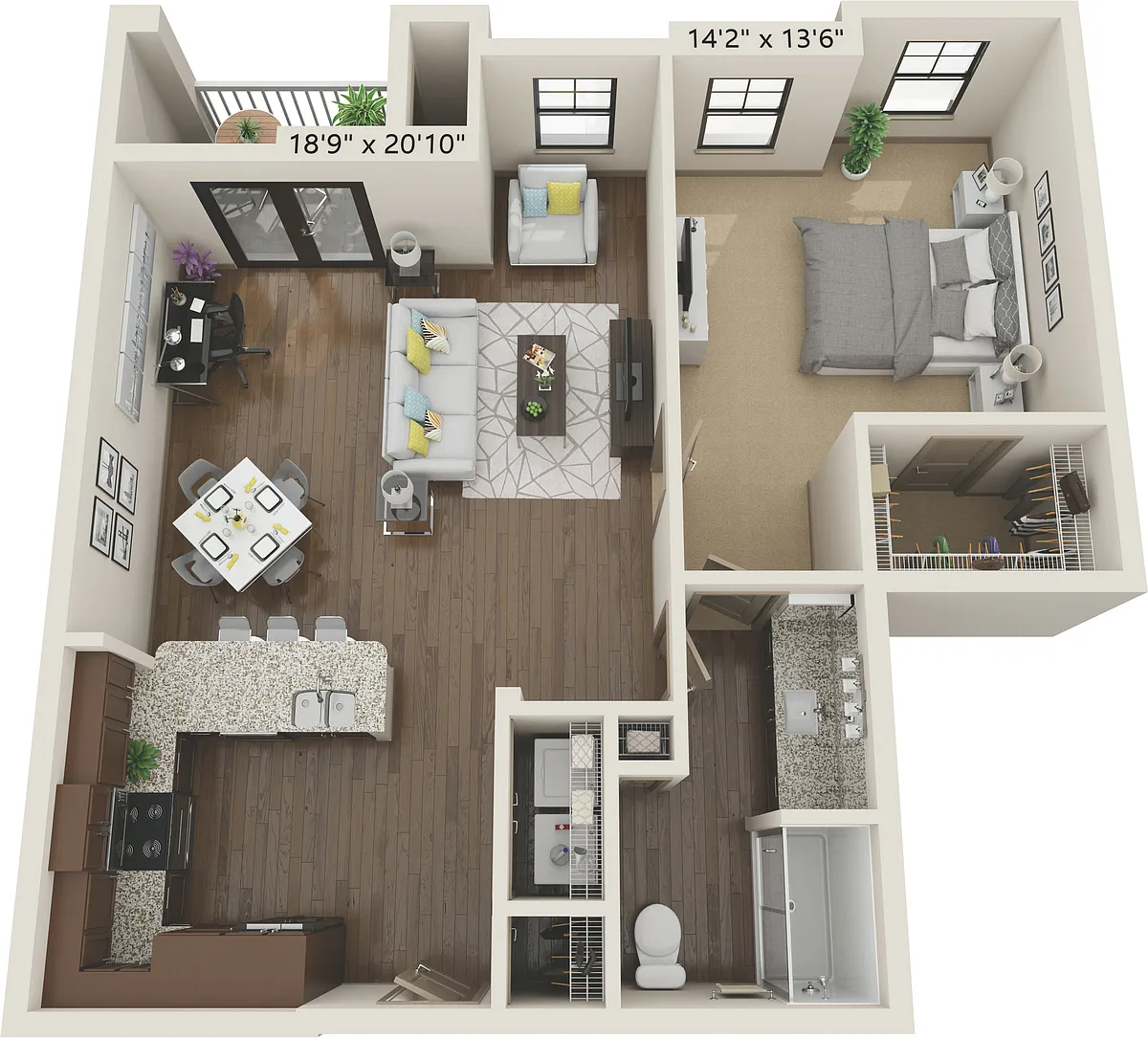 Floor plan 1X1
