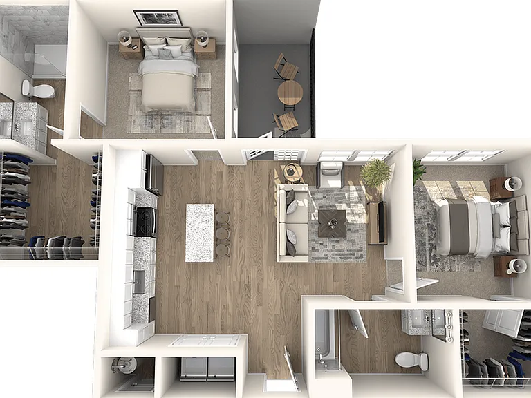 Two Bedroom, Two Bathroom Two Bedroom, Two Bathroom