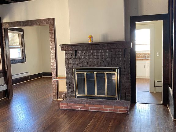 Living room with fireplace