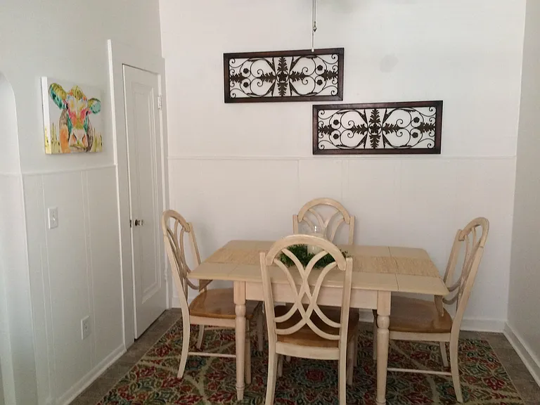 Spacious eat-in kitchen with pantry