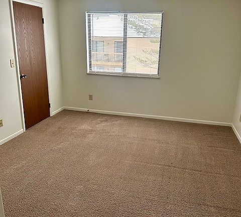 primary closet is the door on the left