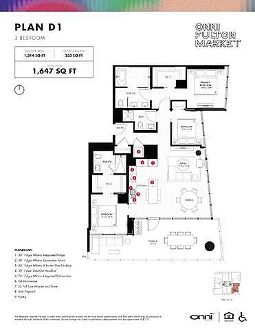 Floor plan Plan D1