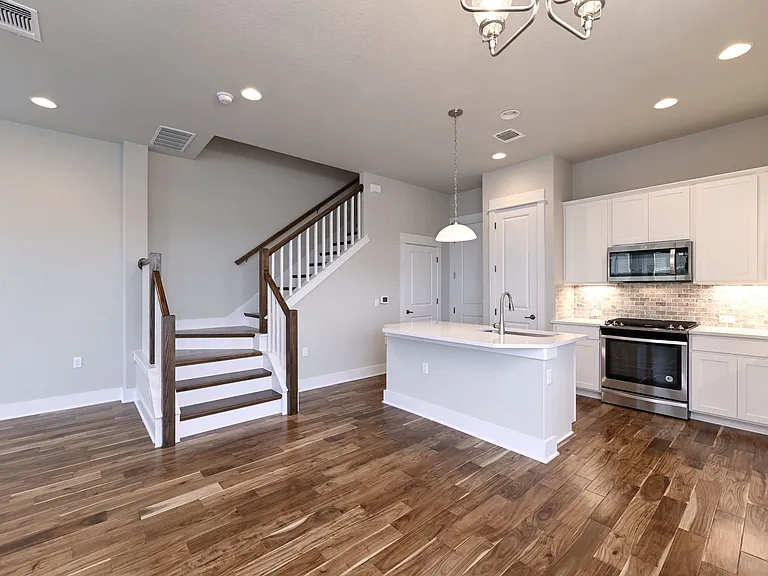 Kitchen and stairway