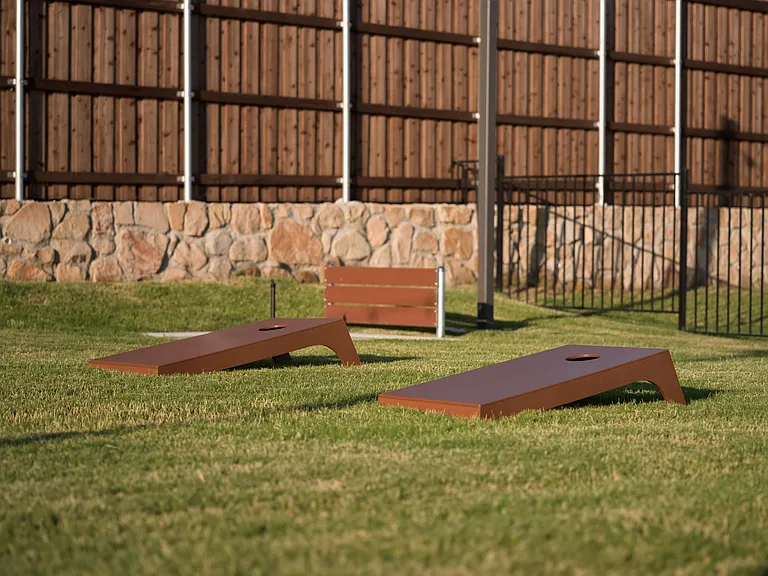 Cornhole and Horseshoe Games