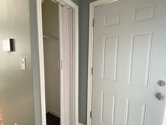 main door with closet